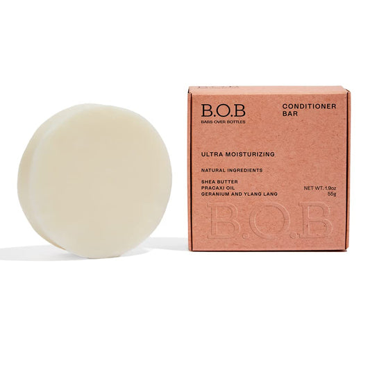 Solid Conditioner Bar for Intense Moisture |Frizz Control| B.O.B BARS OVER BOTTLES