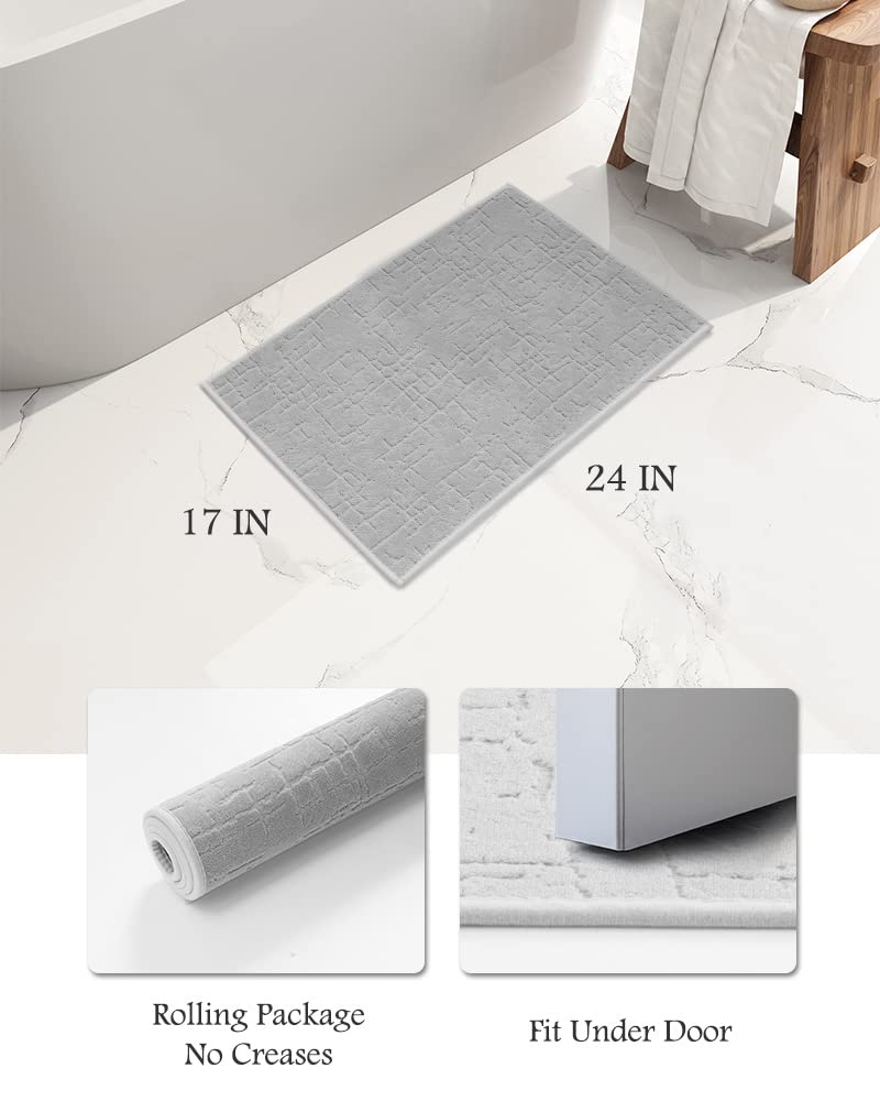 Bath Mat-Super Absorbent Quick Dry Bathroom Floor Mats | Sustainable Bathroom