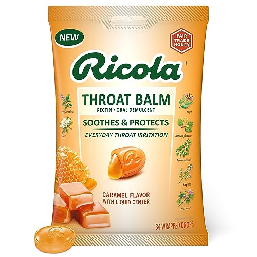 Ricola Throat Balm Caramel Throat Drops with Liquid Center | Seasons Foundry