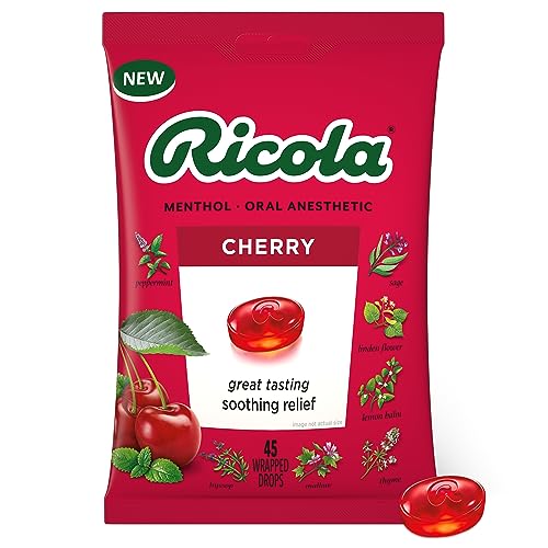 Ricola Cherry Throat Drops, 45 Count