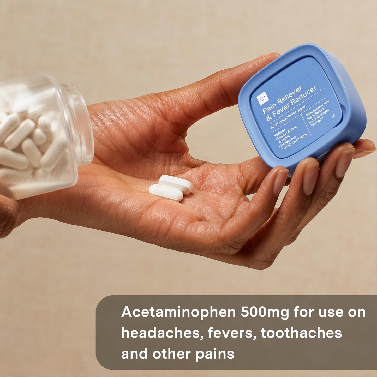 500mg Acetaminophen for Headache Relief | Seasons Foundry