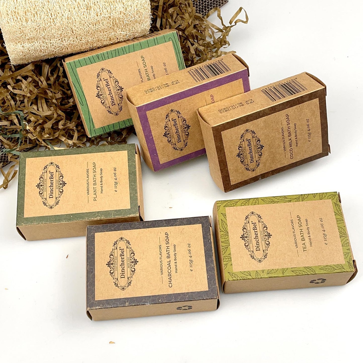 Natural Soap Bar, Handmade Natural Soaps - Set of 6