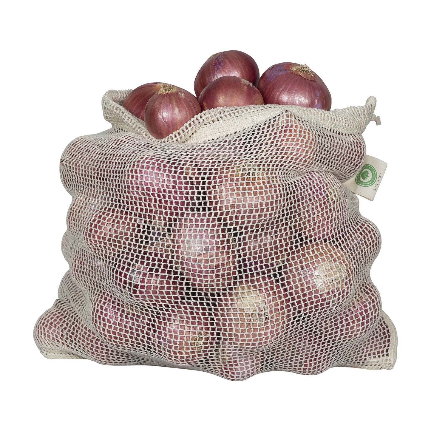 Reusable Mesh Produce Bags - 100% Organic Cotton Reusable Net Vegetable Bags | Organic Cotton Mart