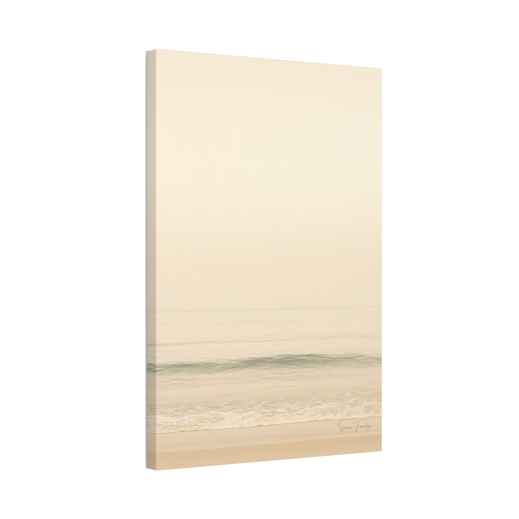 Soft Horizon – Minimalist Coastal Canvas (1.5" Depth)