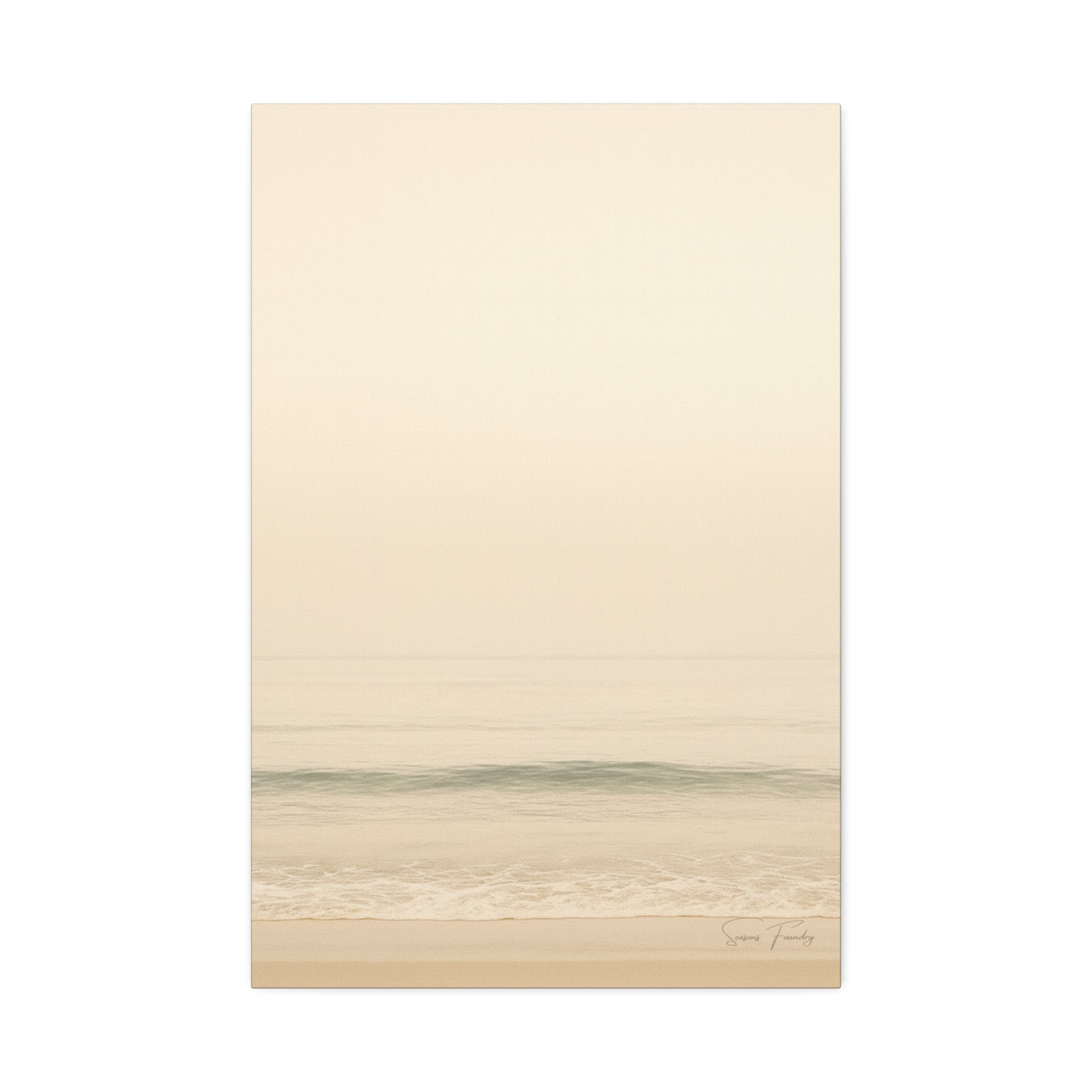 Soft Horizon – Minimalist Coastal Canvas (1.5" Depth)