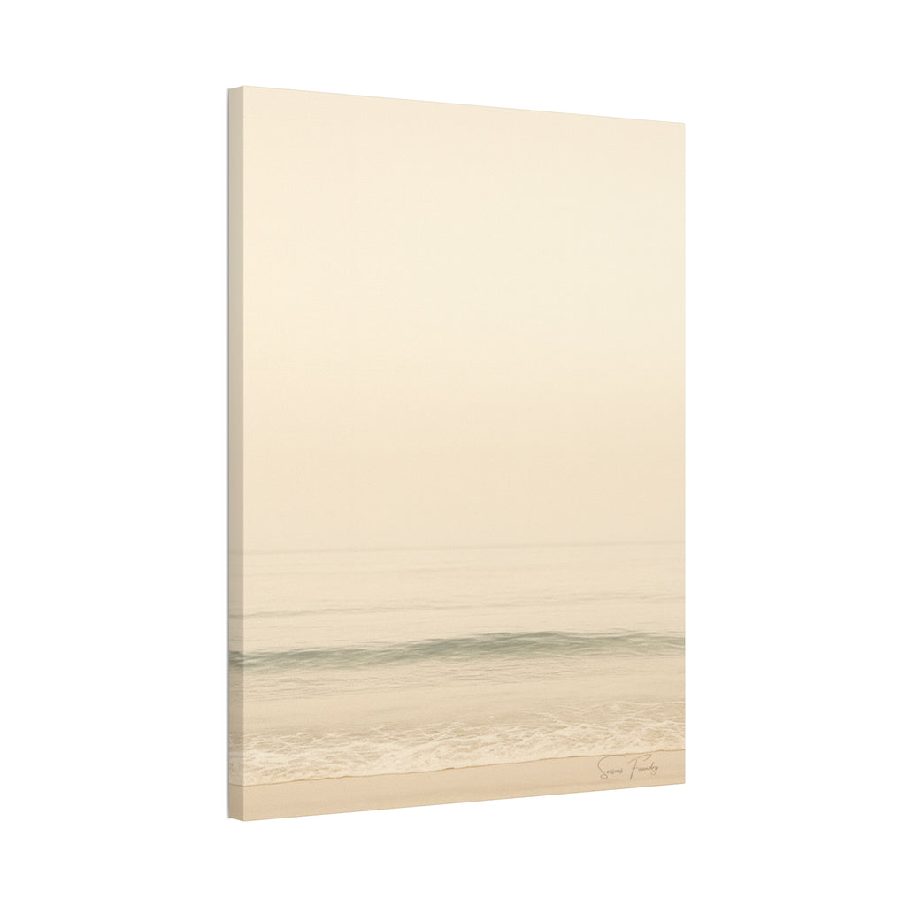 Soft Horizon – Minimalist Coastal Canvas (1.5" Depth)