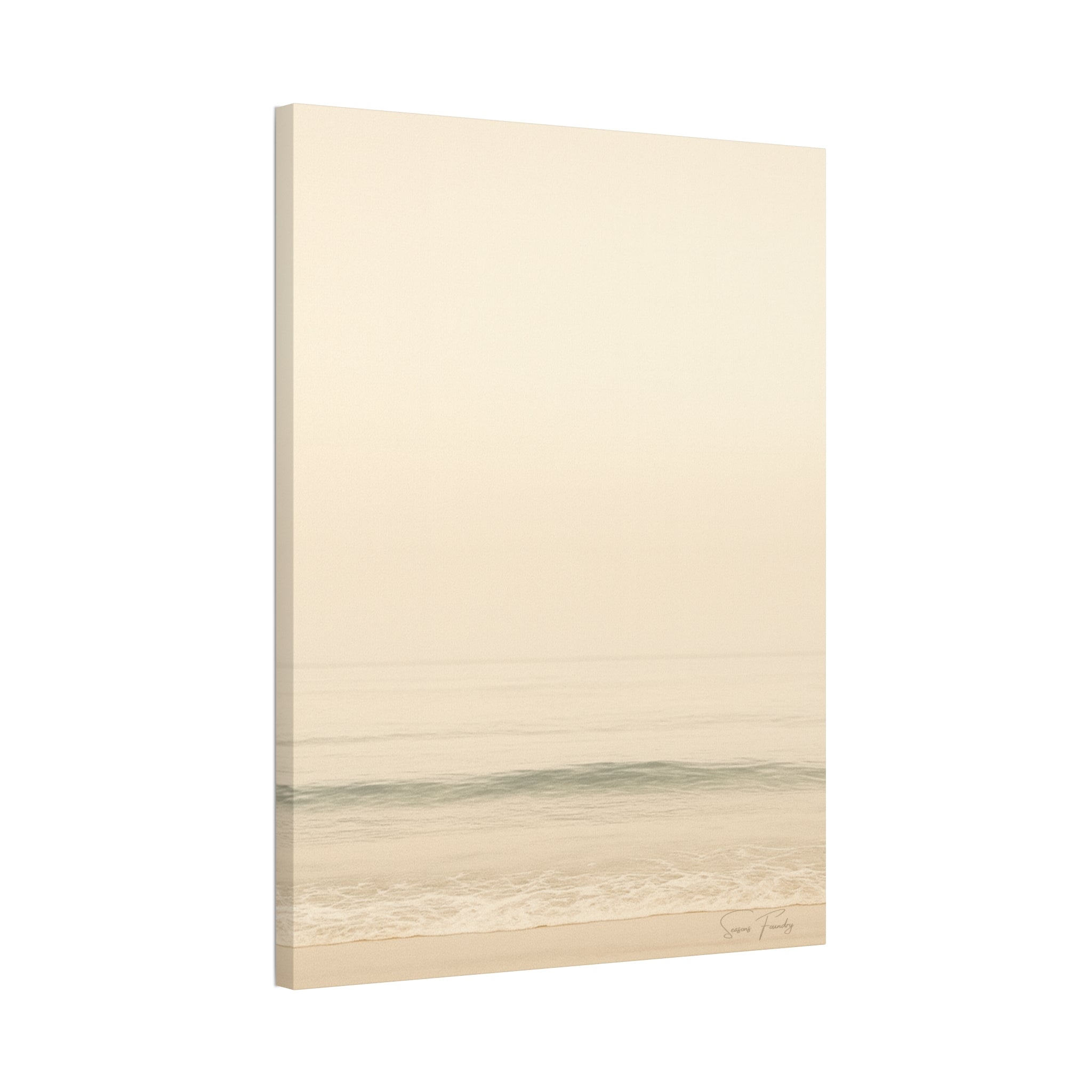 Soft Horizon – Minimalist Coastal Canvas (1.5" Depth)