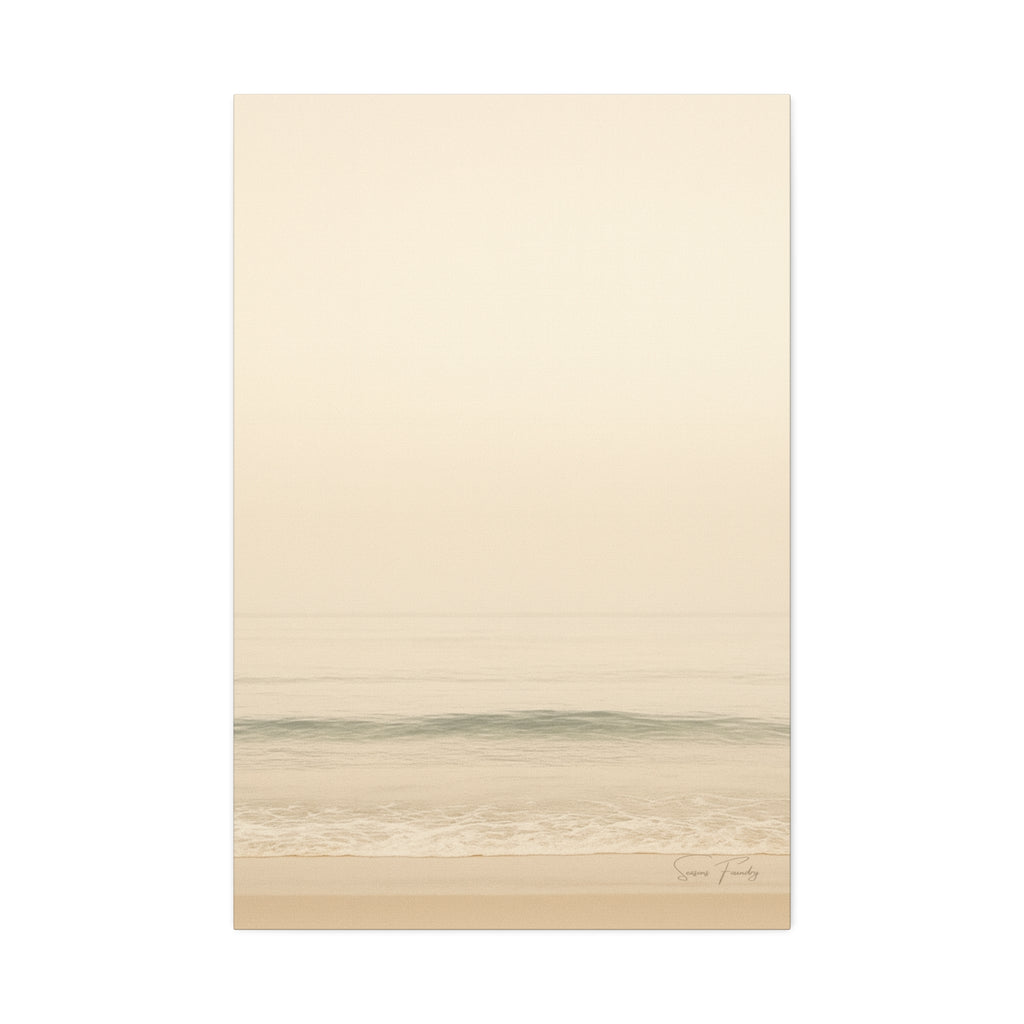 Soft Horizon – Minimalist Coastal Canvas (1.5" Depth)