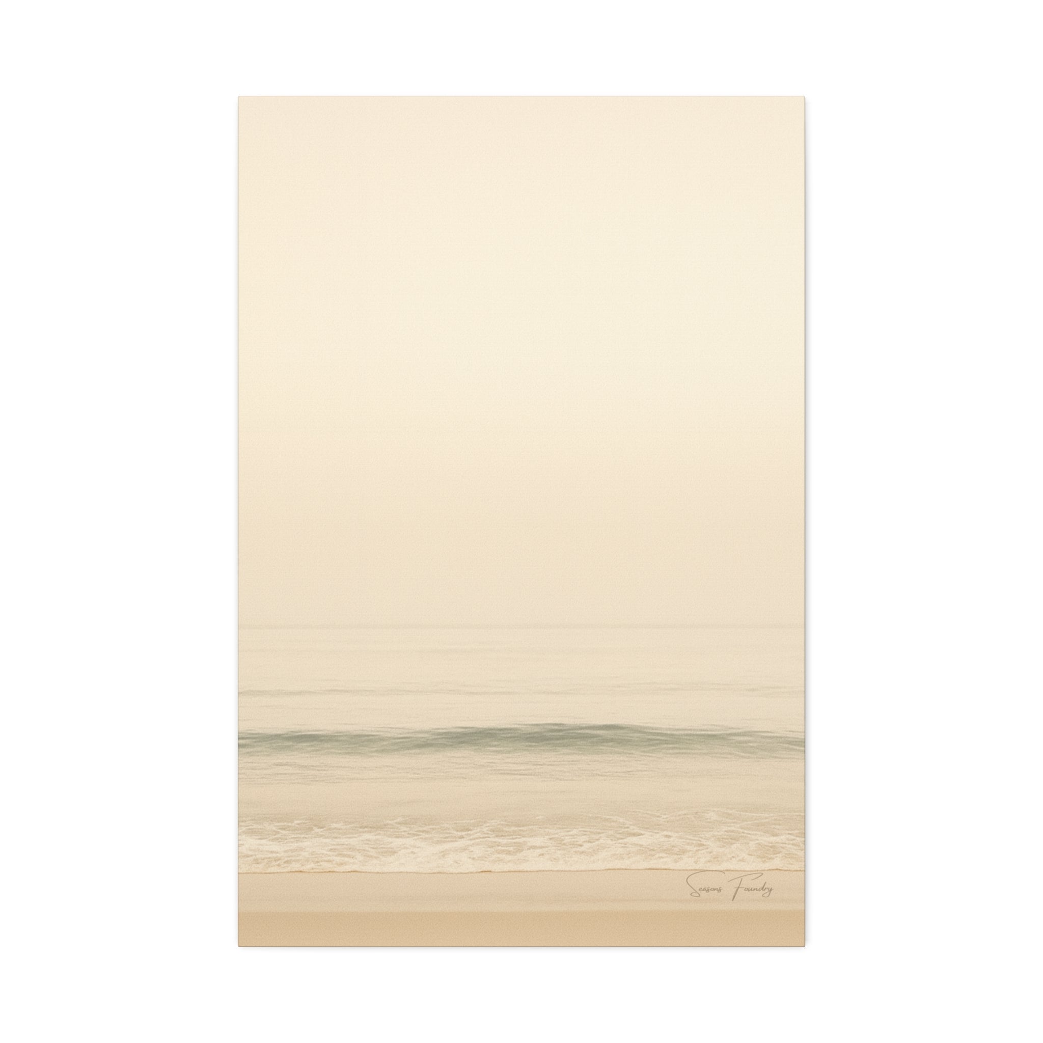 Soft Horizon – Minimalist Coastal Canvas (1.5" Depth)
