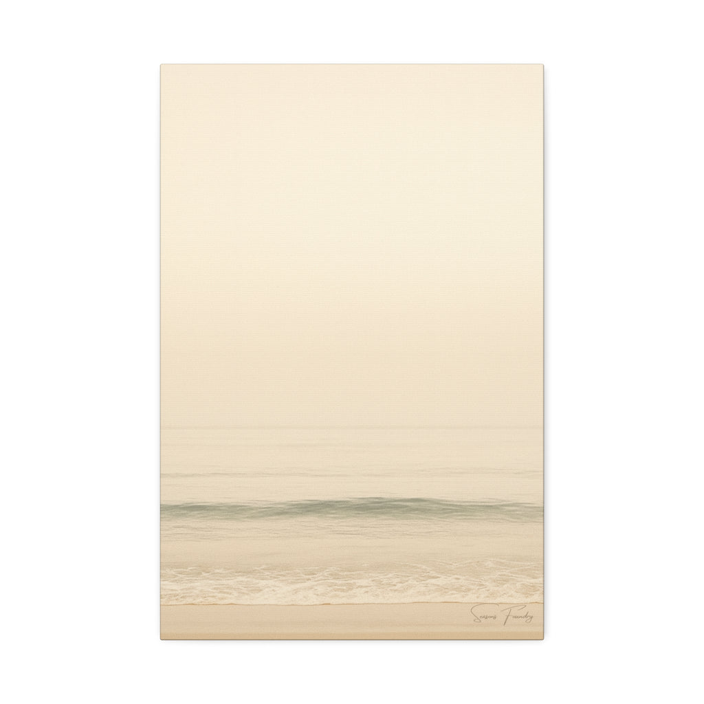 Soft Horizon – Minimalist Coastal Canvas (1.5" Depth)