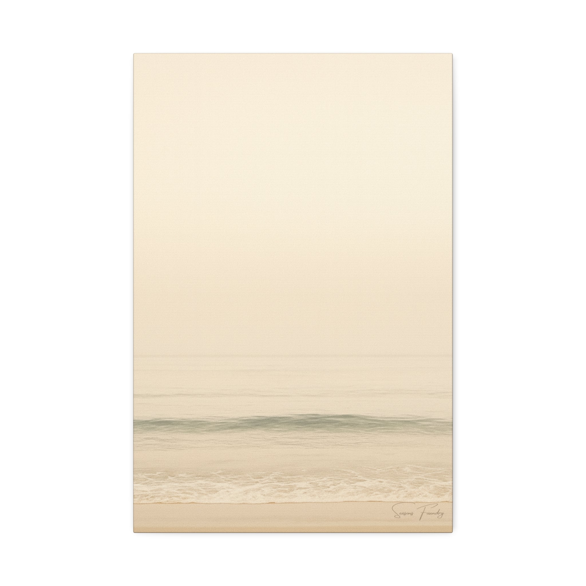 Soft Horizon – Minimalist Coastal Canvas (1.5" Depth)