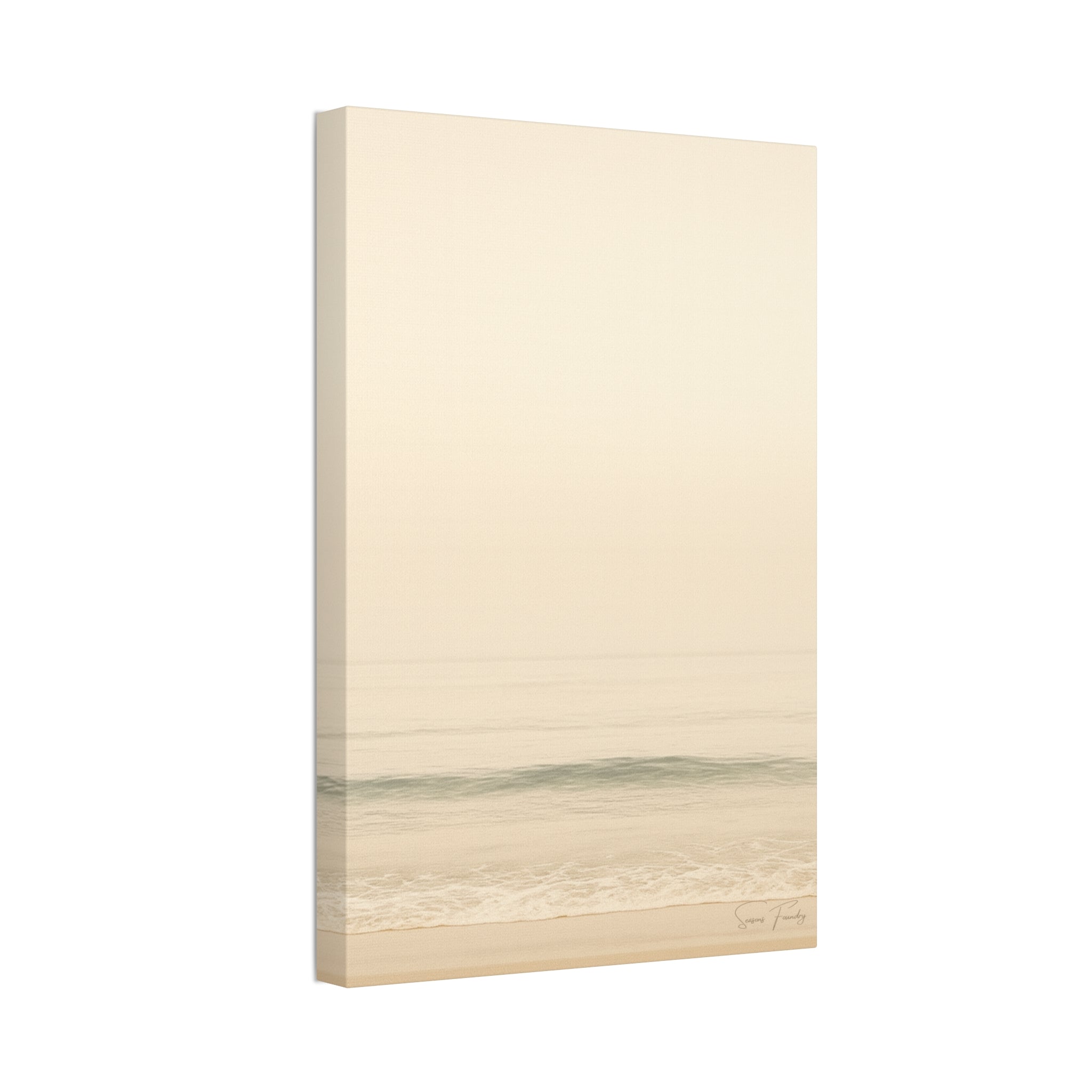 Soft Horizon – Minimalist Coastal Canvas (1.5" Depth)
