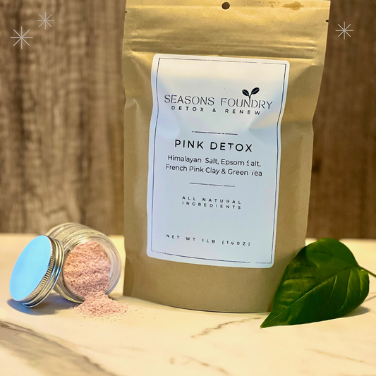 Pink Detox | Bath Salt Soak | 16oz Kraft