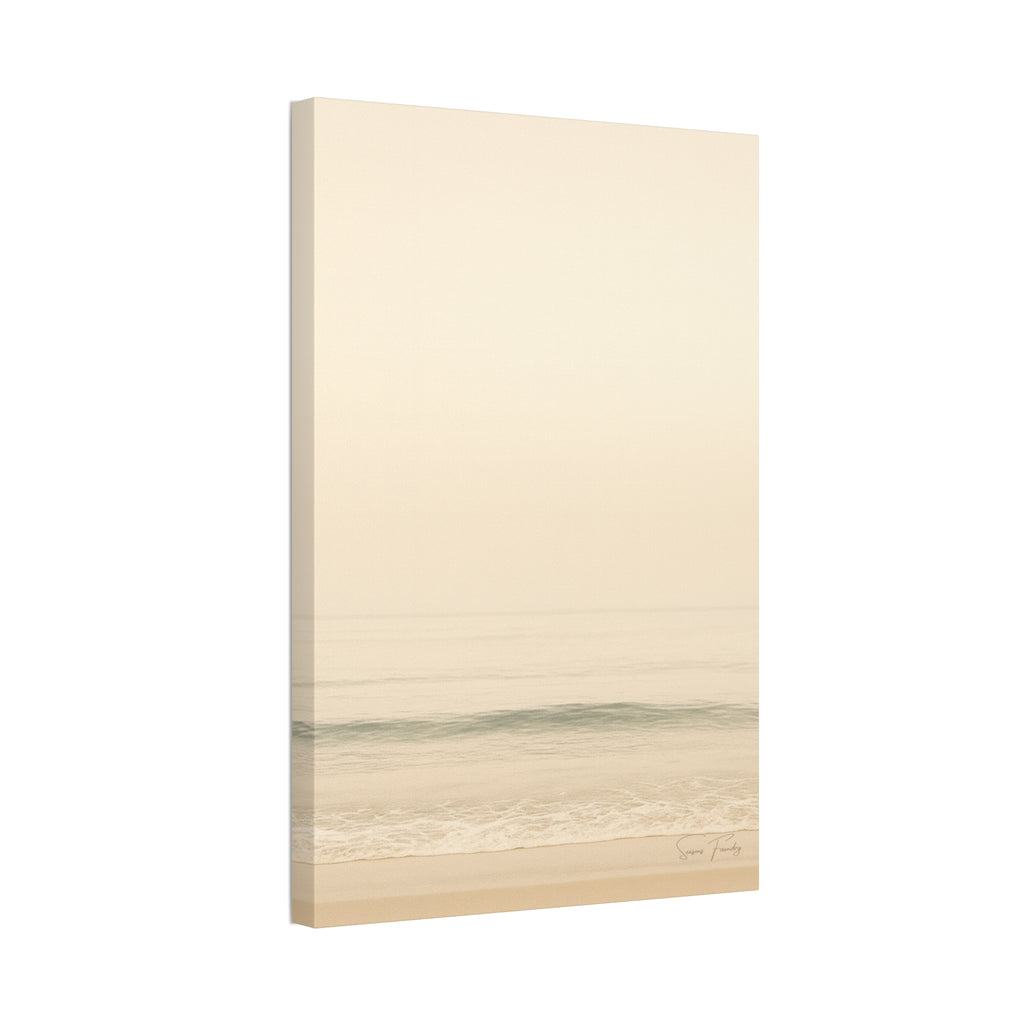 Soft Horizon – Minimalist Coastal Canvas (1.5" Depth)