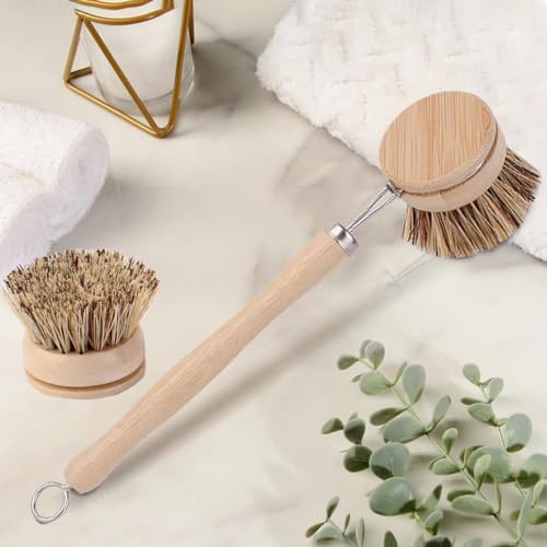 Refill: Bamboo Dish Brush - Hard Brush 4 Replacement Heads