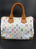 Pre-Owned | Louis Vuitton x Takashi Murakami Monogram Multicolore Speedy 30 – White