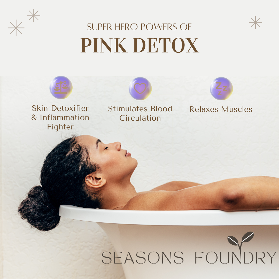 Pink Detox | Bath Salt Soak | 16oz Kraft