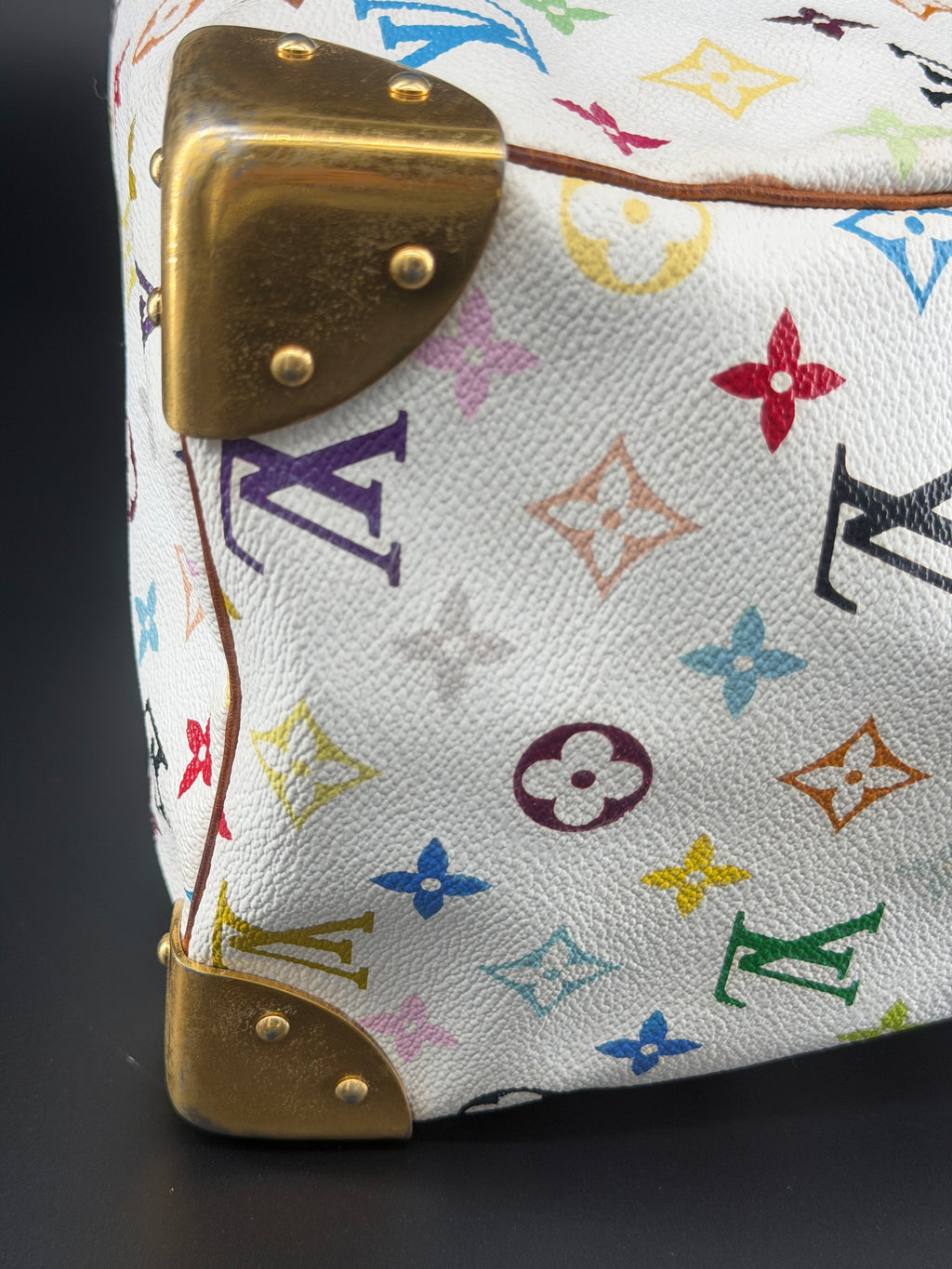Pre-Owned | Louis Vuitton x Takashi Murakami Monogram Multicolore Speedy 30 – White