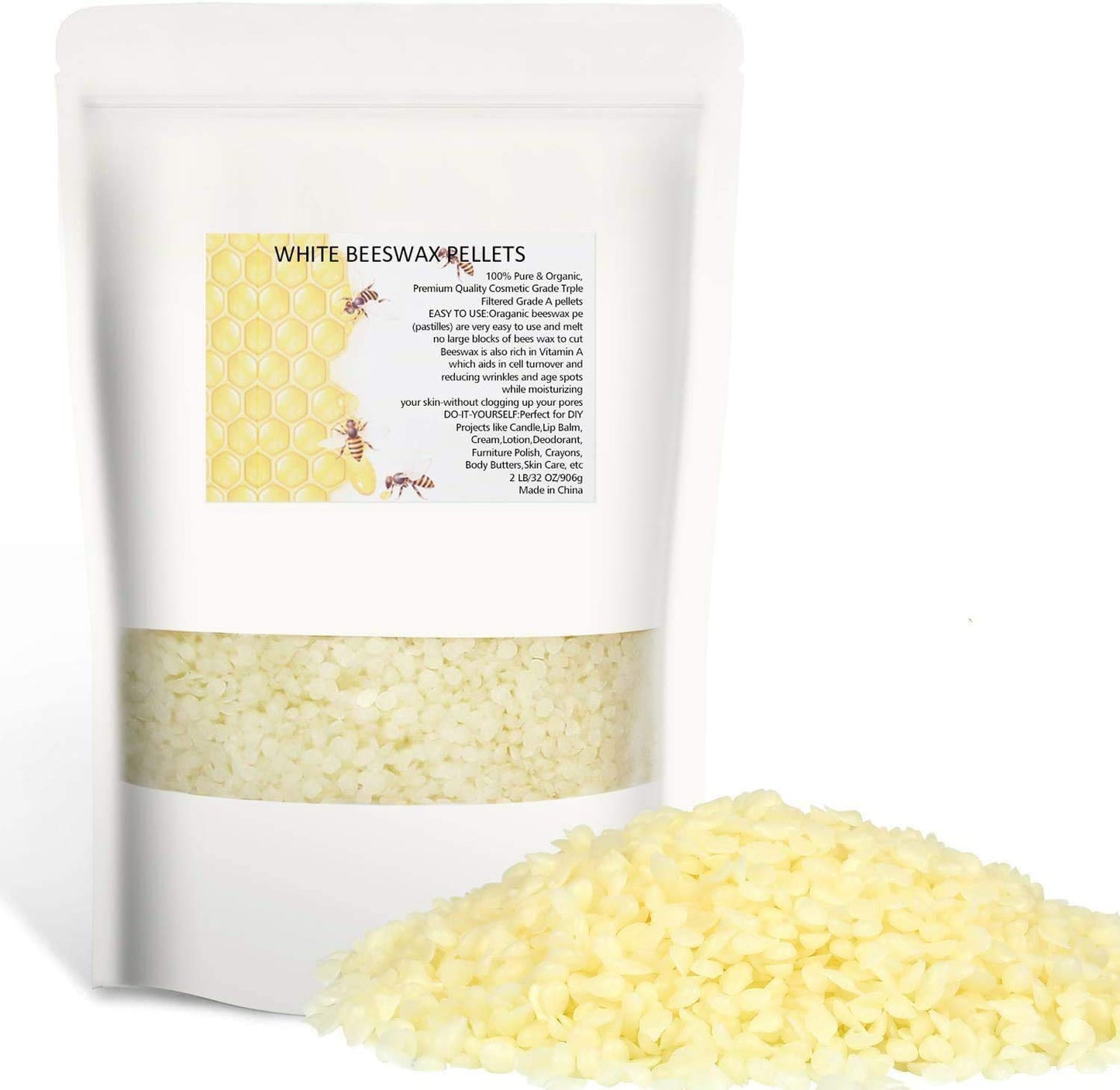 White Beeswax Pellets 2LB