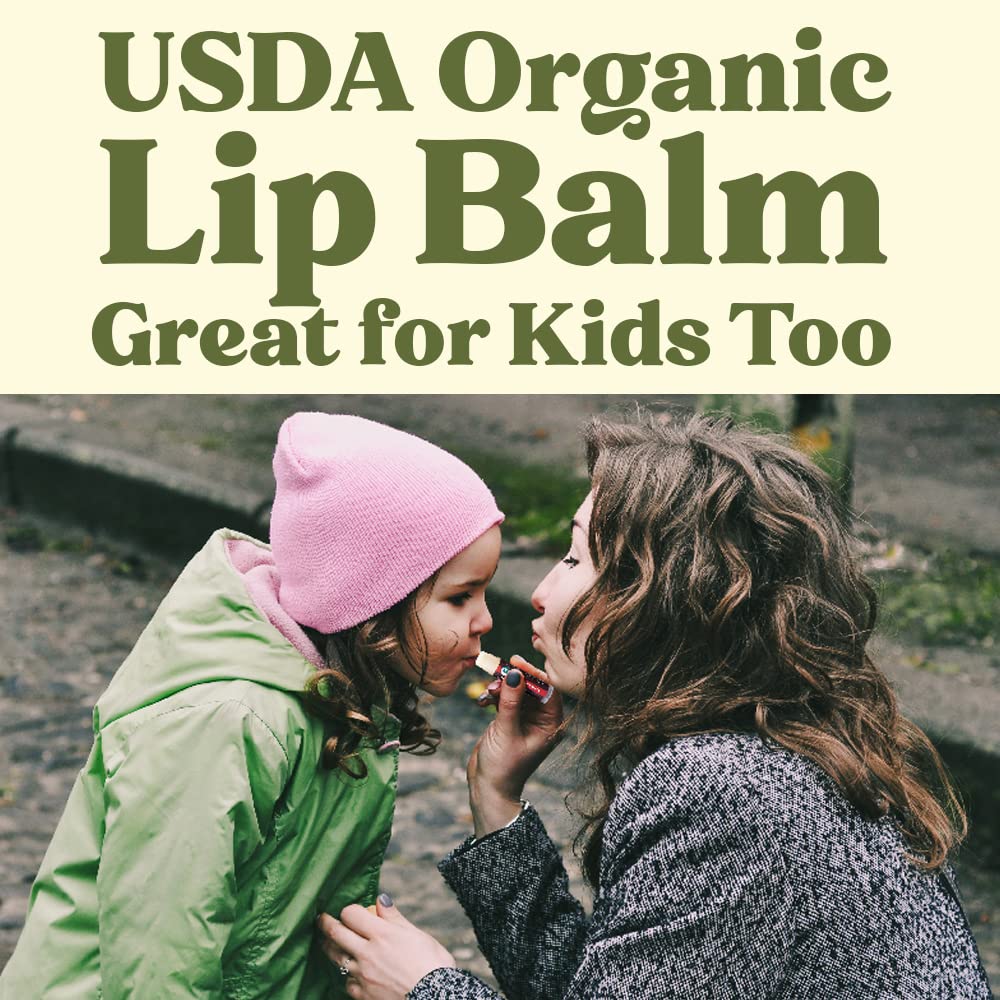 USDA Organic Lip Balm 6-Pack by Earth's Daughter | Sustainable Lip Balm