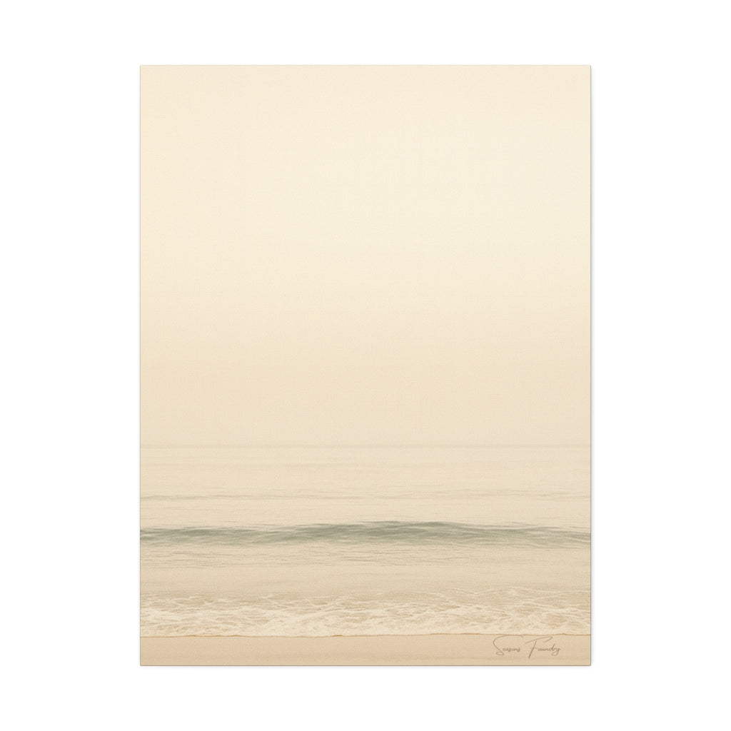 Soft Horizon – Minimalist Coastal Canvas (1.5" Depth)