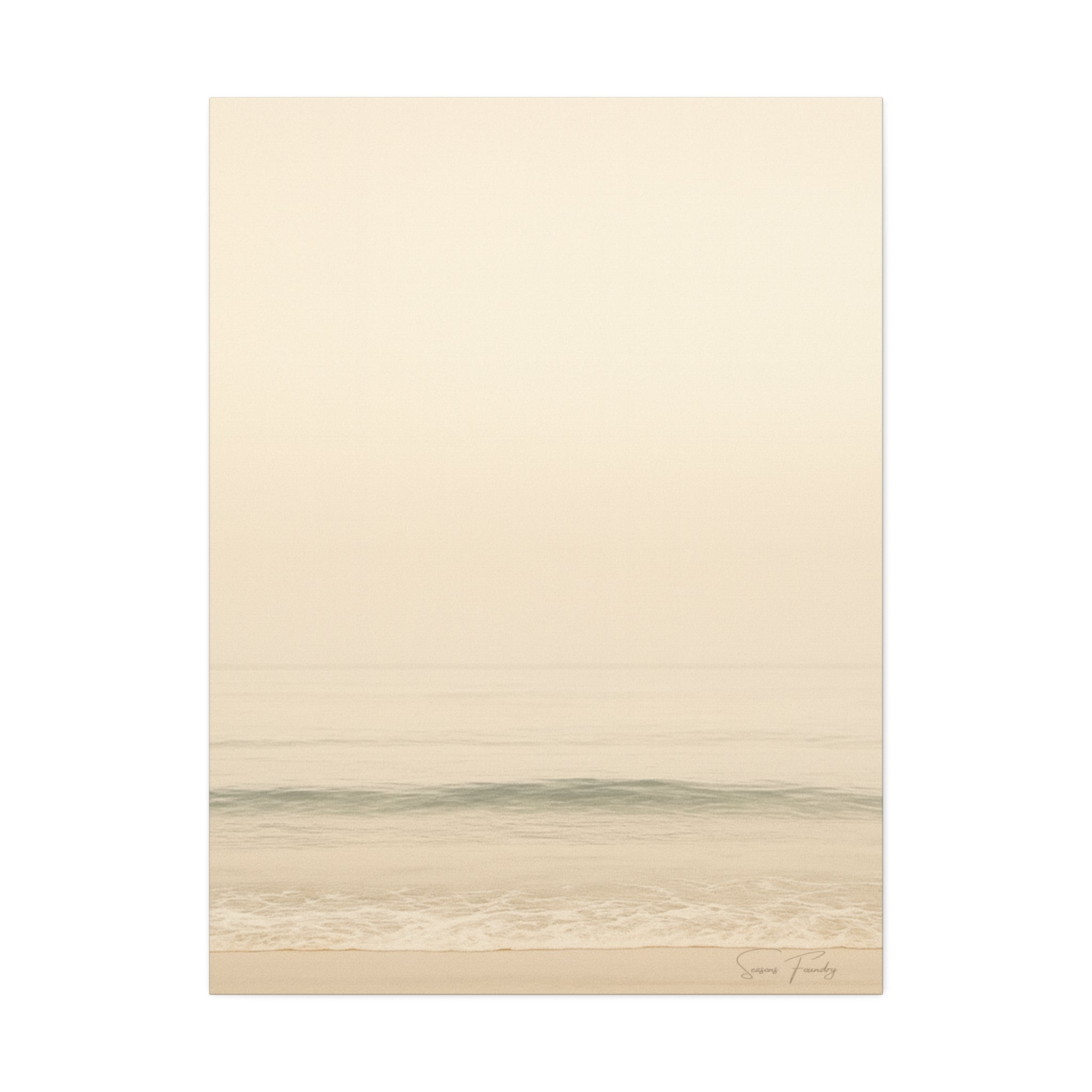 Soft Horizon – Minimalist Coastal Canvas (1.5" Depth)