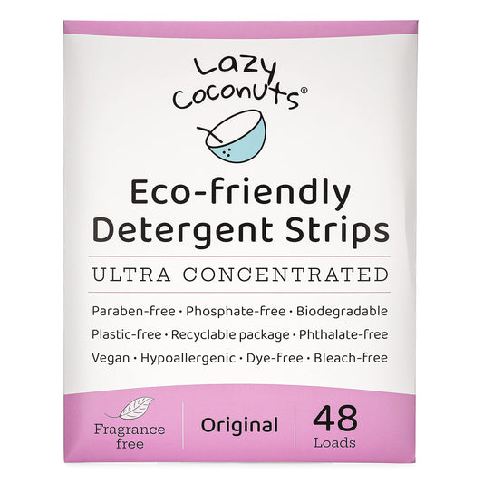 Plant Powered Laundry Detergent Strips - Plastic Free | Lazy Coconuts