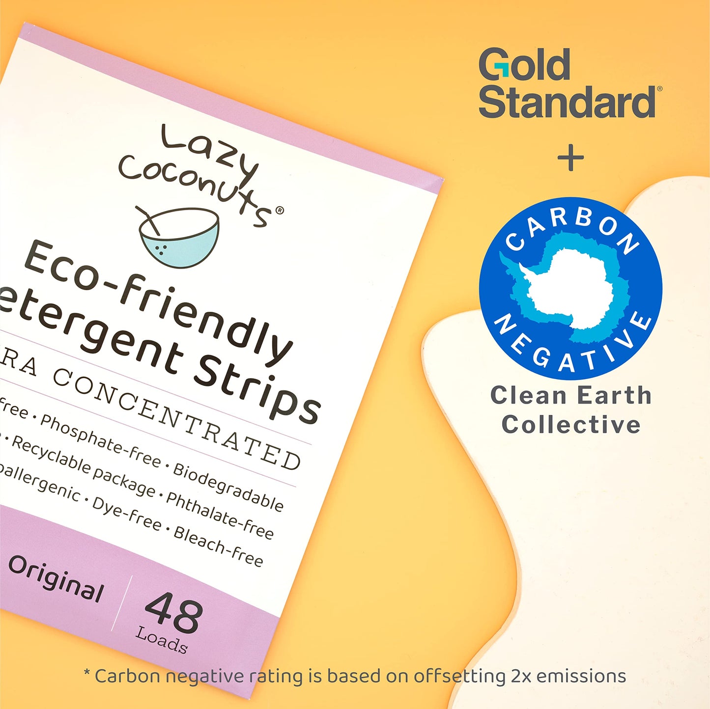 Plant Powered Laundry Detergent Strips - Plastic Free | Lazy Coconuts