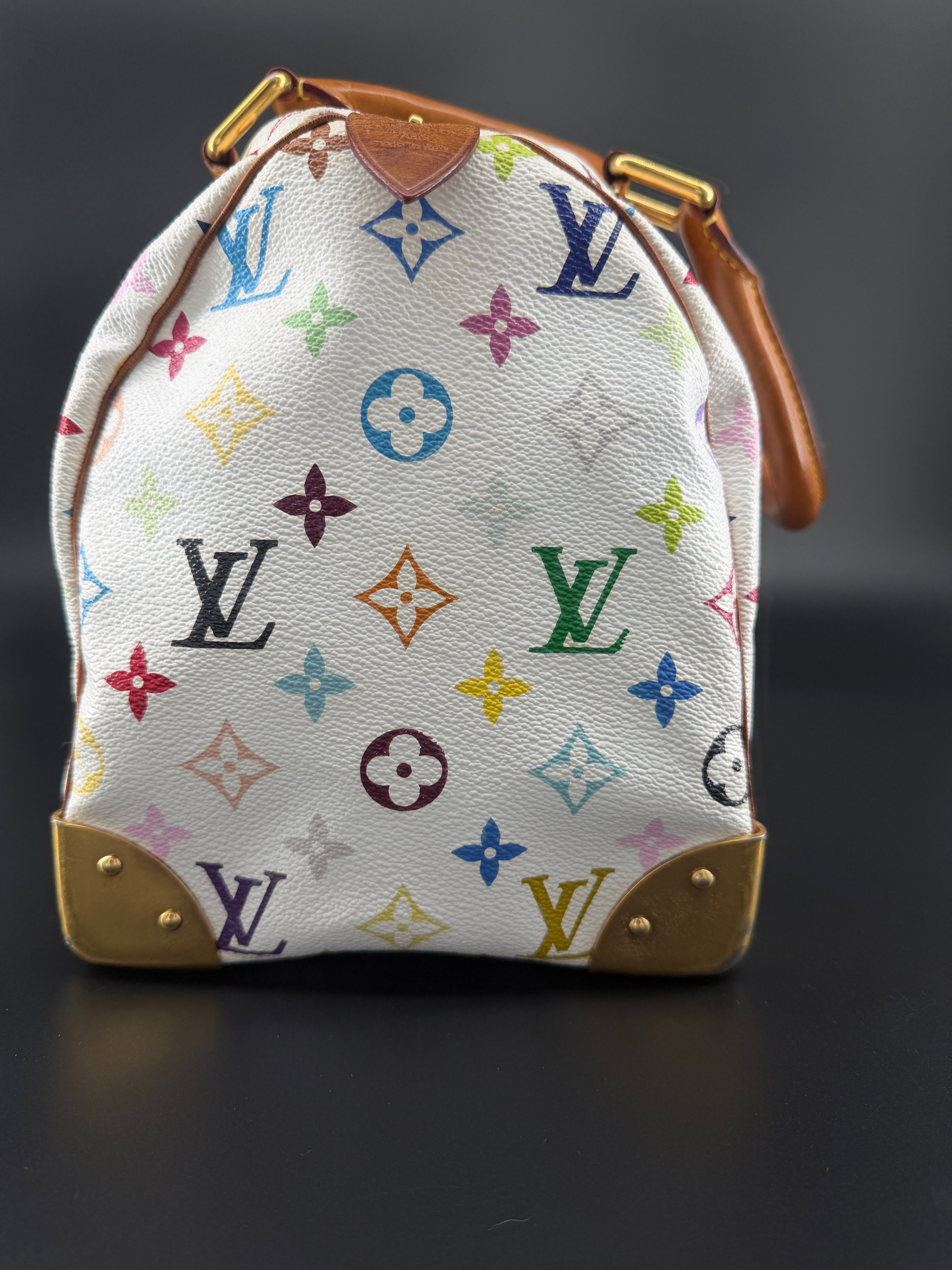 Pre-Owned | Louis Vuitton x Takashi Murakami Monogram Multicolore Speedy 30 – White