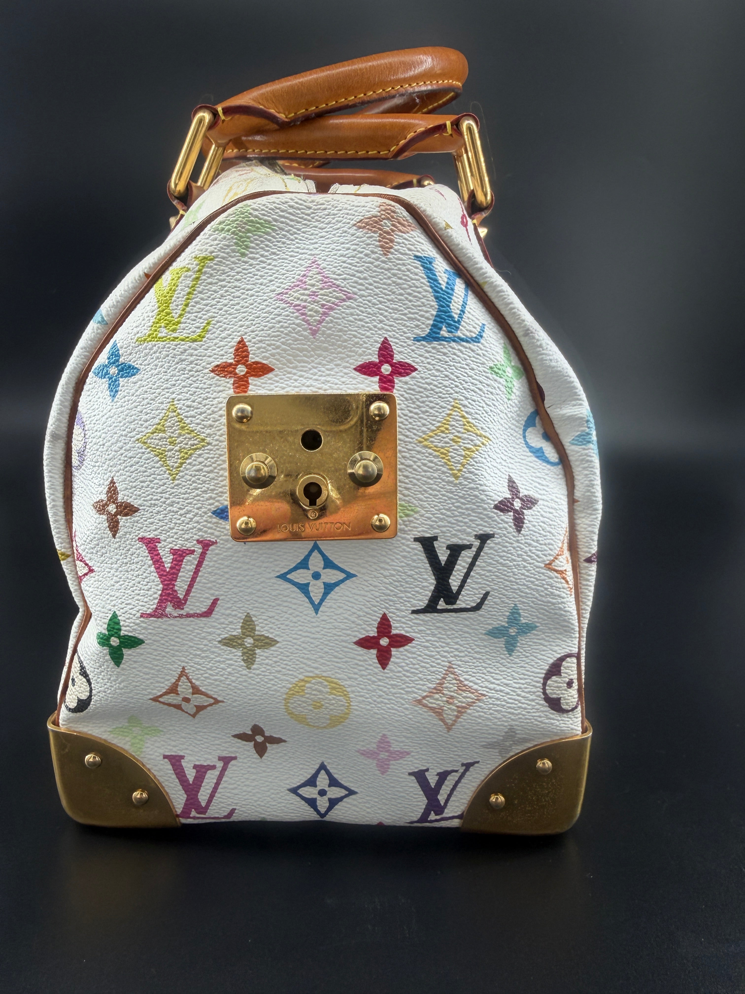 Pre-Owned | Louis Vuitton x Takashi Murakami Monogram Multicolore Speedy 30 – White