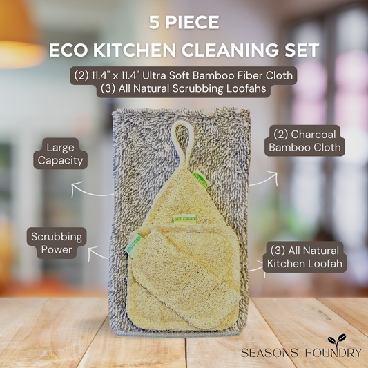5pc Eco Kitchen Cleaning Set