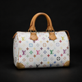 Louis Vuitton x Takashi Murakami Monogram Multicolore Speedy 30 – White | Authenticated Resale