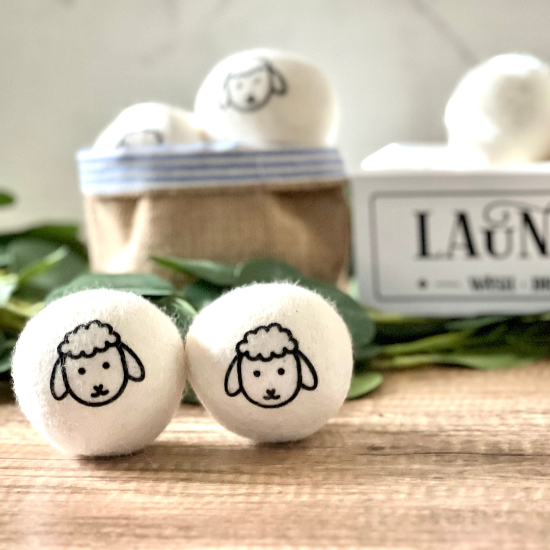 100% Organic Wool Dryer Balls - Set of 3 | Laundry Basics | Seasons Foundry