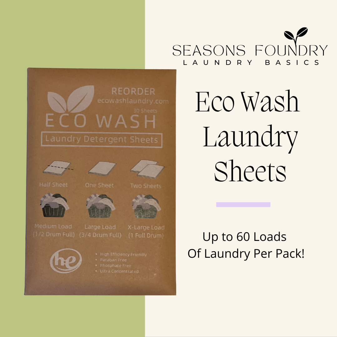 Eco Wash Biodegradable Sheets | Laundry Basics | Seasons Foundry